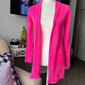 Lilly Pulitzer Noble Fringe cardigan